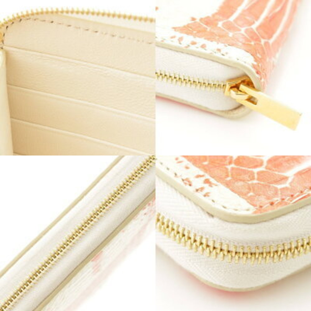 Celine Multifunction Python Long Wallet Ivory Whi… - image 7